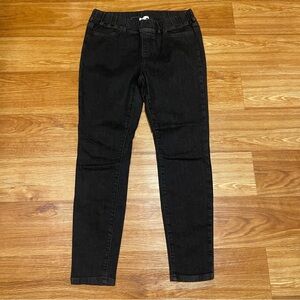 Eileen Fisher Petite Stretch Waist Denim Jeans in Dark Grey/Black, Petite Medium